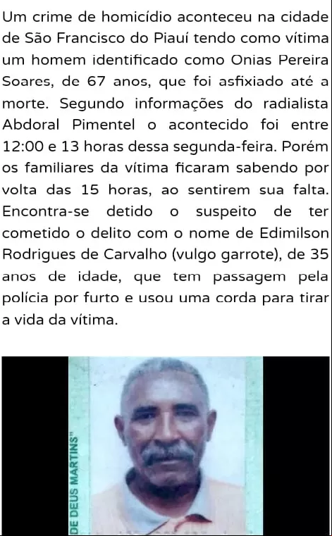 Crime em São Francisco do Piauí